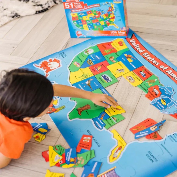 Melissa & Doug Other - Melissa & Doug U.S.A. Extra Large Floor Puzzle